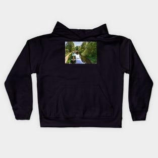 Boats On The Oxford Canal Kids Hoodie